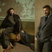 David Beckham v prefinjeni jesensko-zimski kolekciji BECKHAM x BOSS 2025 – eleganca, dediščina in brezčasni slog.