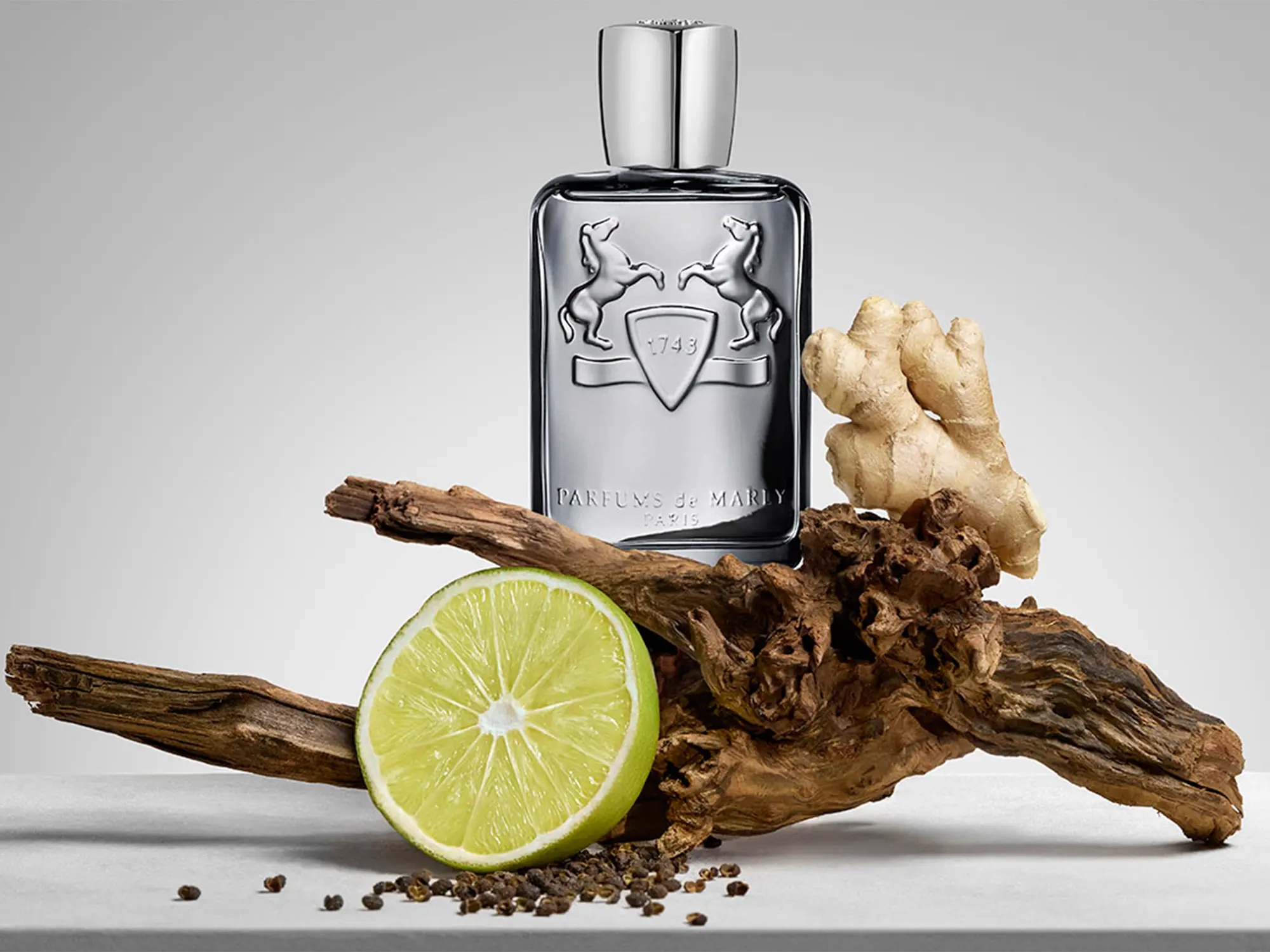 Castley Parfums de Marly – lesno-začinjena moška dišava s timutskim poprom, ingverjem in jantarjem.