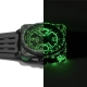Ura Bell & Ross BR-X3 Night Vision z osvetljenim številčnico in ohišjem v temi.
