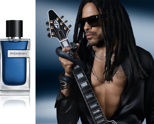 Lenny Kravitz predstavlja dišavo Y Iced Cologne Yves Saint Laurent z osvežujočimi notami mete in modrega žajblja.