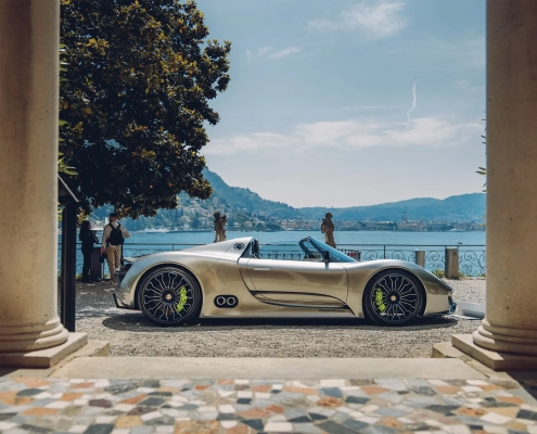 Porsche modeli na dogodku Fuori Concorso 2026 ob jezeru Como